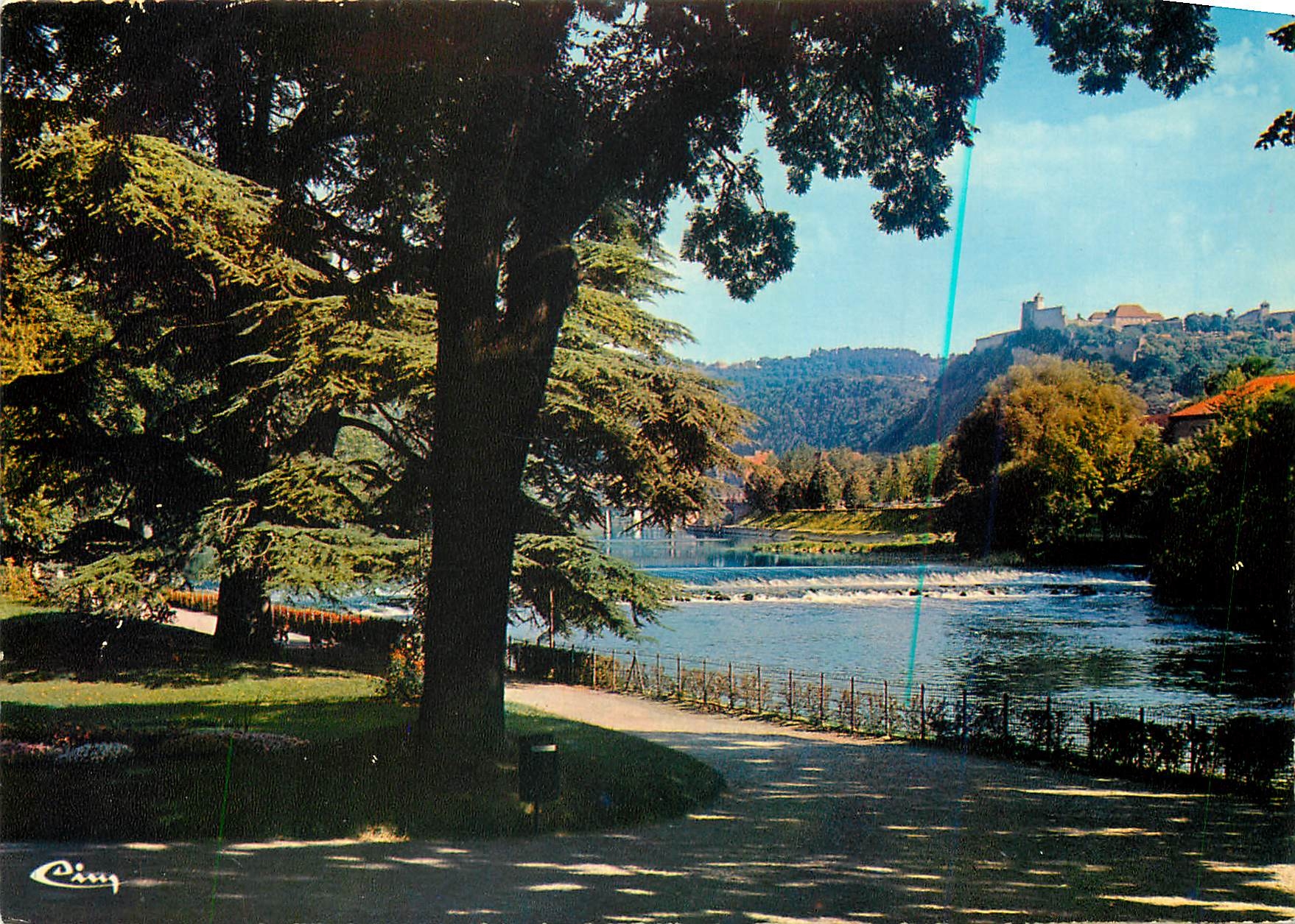 CPM Besancon Doubs Le Parc Micaud Le Barrage sur le Doubs 