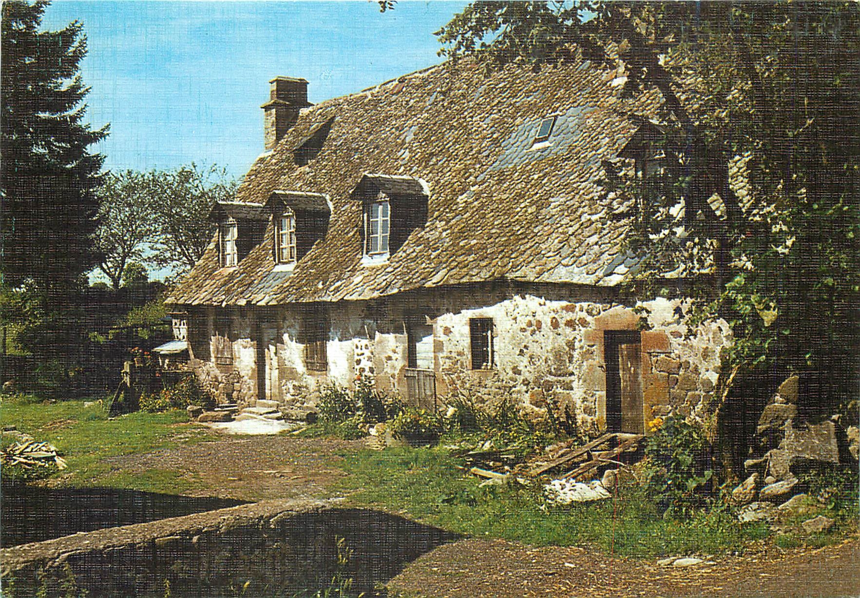 CPM Maison Limousine au toit de Lauzes 