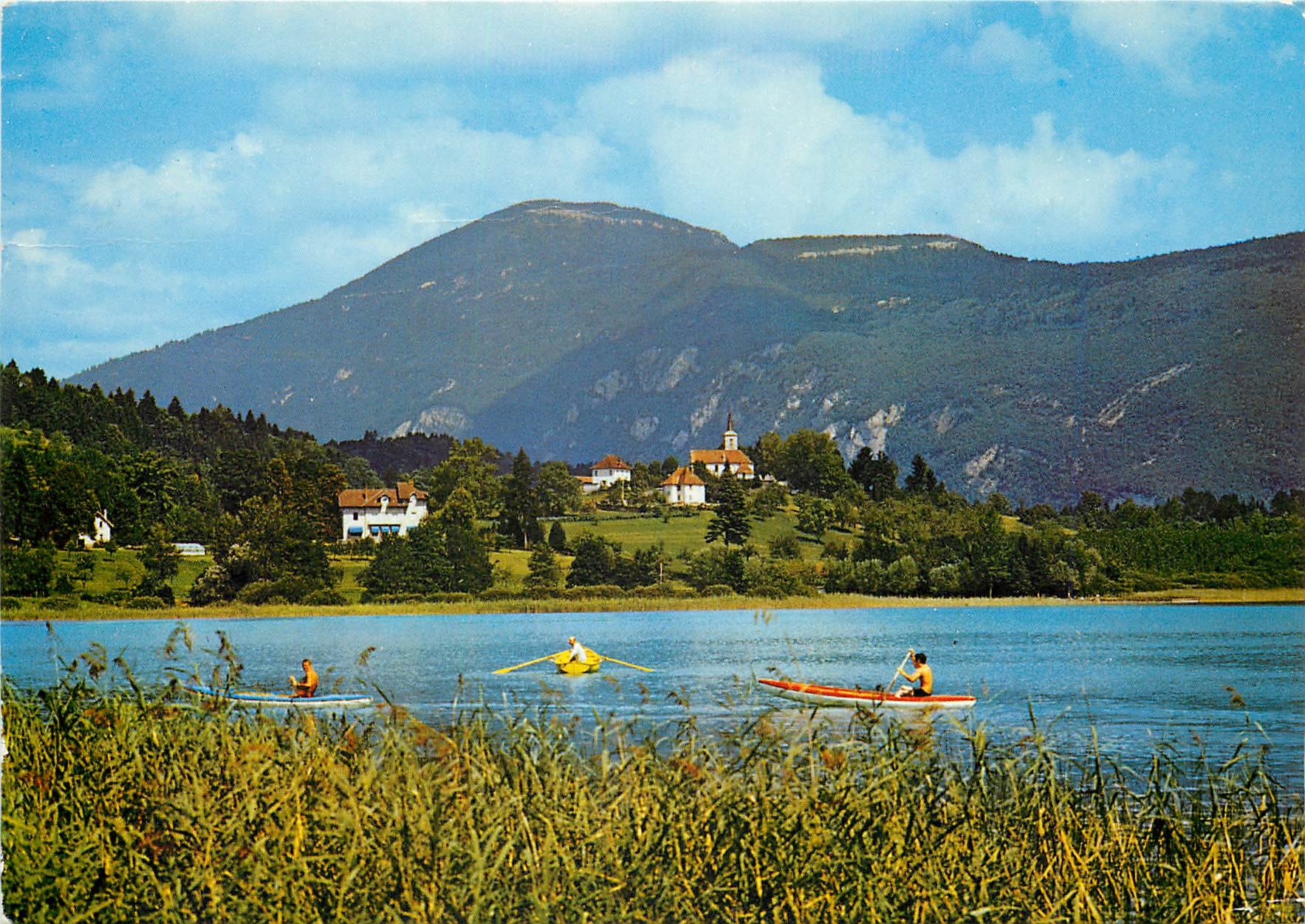 CPM St Alban de Montbel Sur le Lac d'Aiguebelette en Bateau 