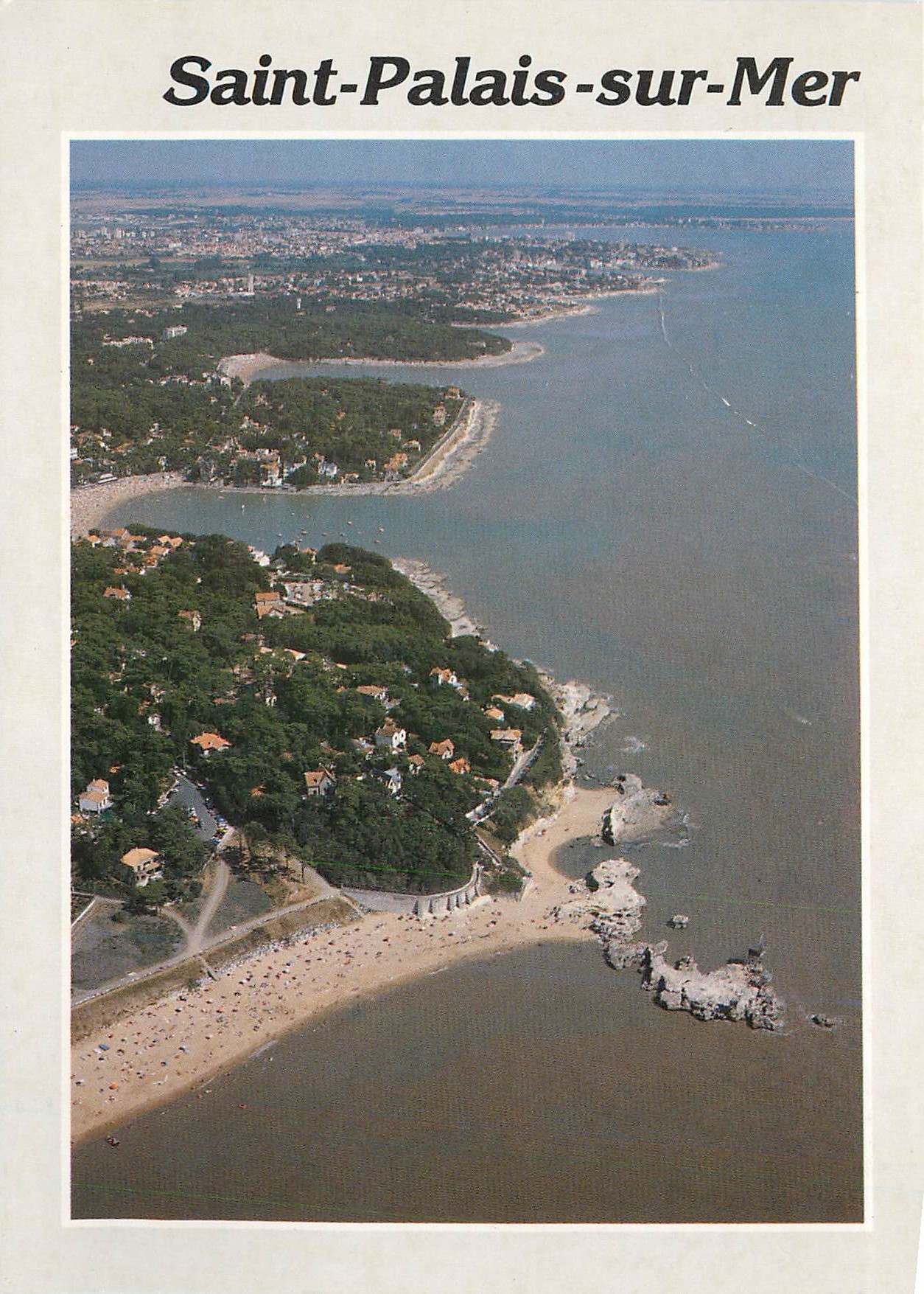 Saint-Palais-sur-Mer — vue aérienne de la plage et du littoral — Éditions PPMACON - Recto