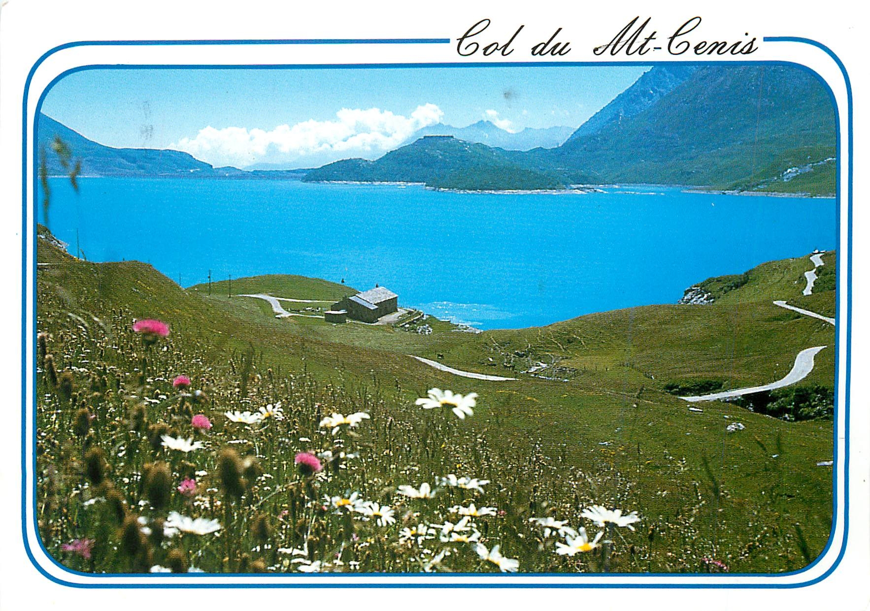 CPM Col du Mont Cenis Savoie Le Lac au fond les Montagnes d'Itaile 