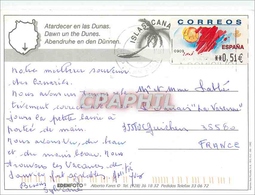 CPM Isla de Gran Canaria  — Back