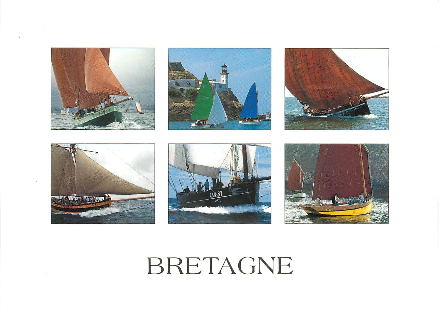 Bretagne — bateaux à voile — Éditions d'Art J. Thersiquel