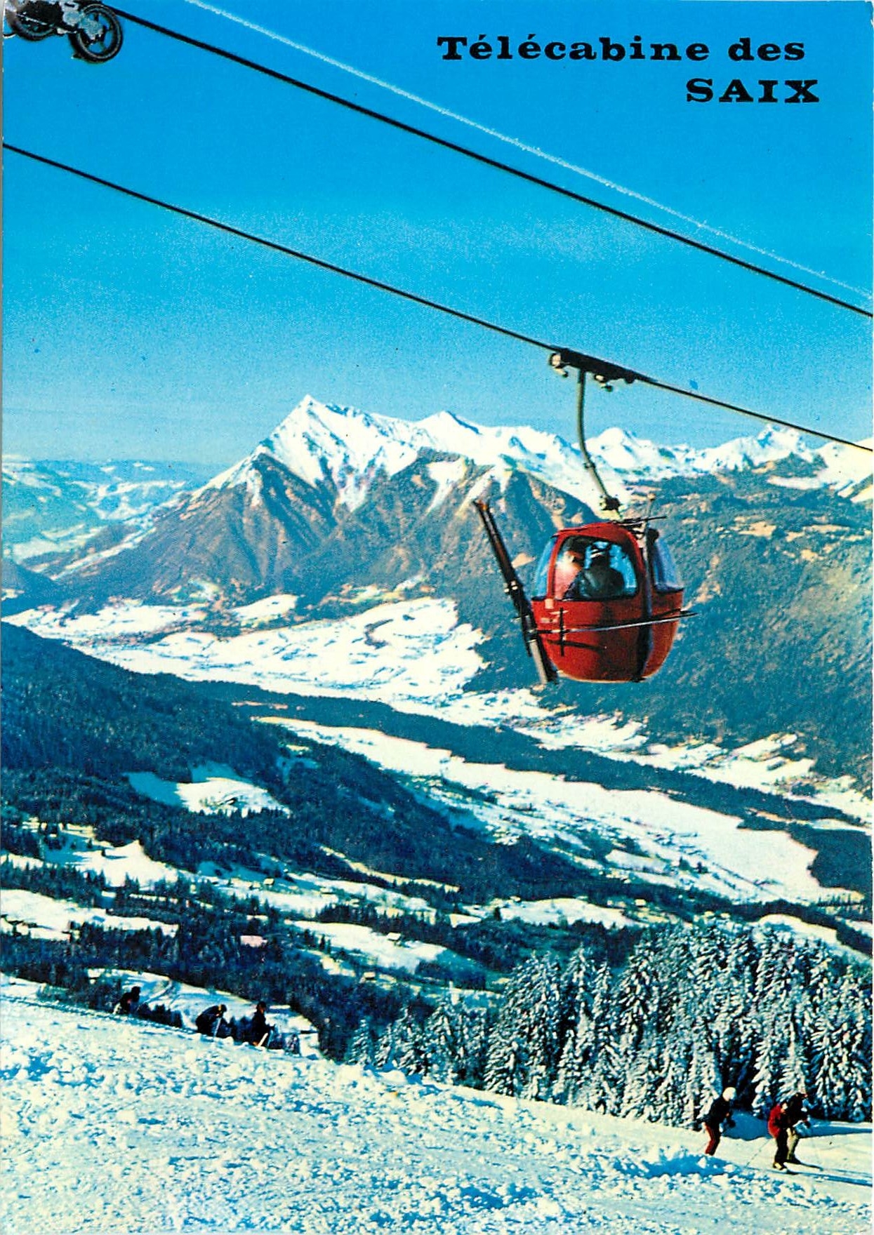CPM Samoens Haute Savoie La Telecabine du Plateau des Saix 