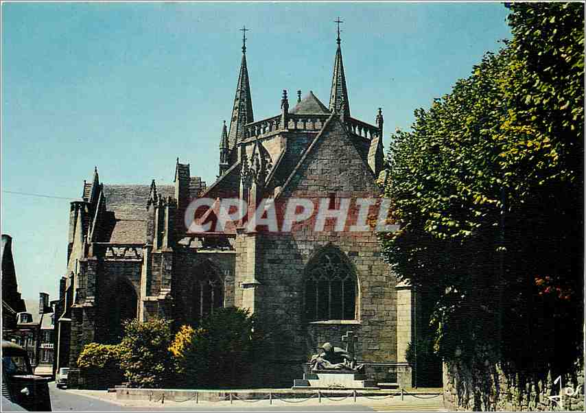 CPM Saint Pol de Leon Finistere Le Chevet de la Cathedrale 