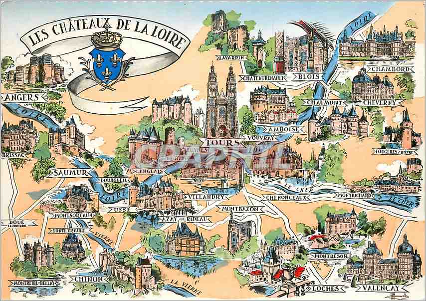 CPM Les Chateaux de la Loire 