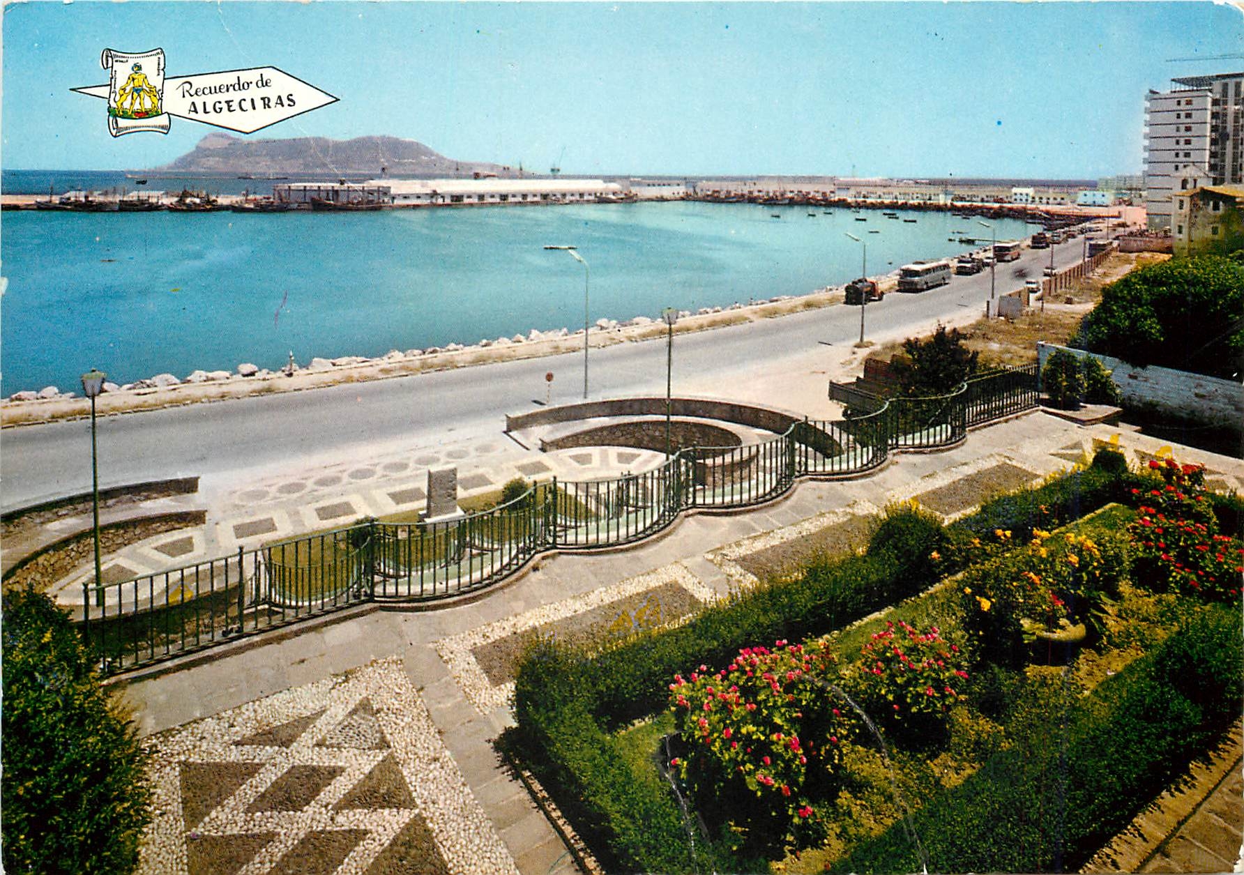 CPM Algeciras Port Pecheur et Jardins du Mirador 
