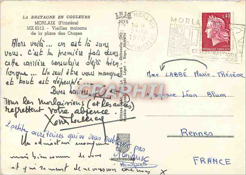 La Vieille Maison — Morlaix (Finistère) — Éditions MEXICHRONE — Reverso