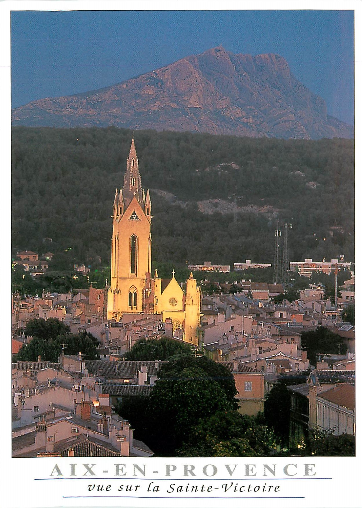 Aix-en-Provence — vue sur la Sainte-Victoire — éditeur Ajax Monaco