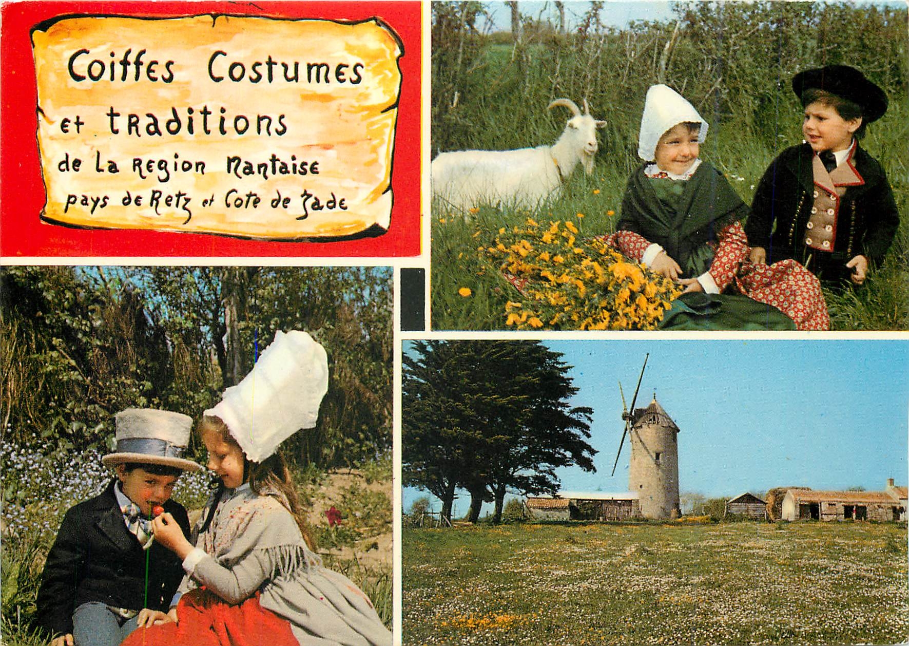 CPM Coiffes Costumes et traditions de la Region Nantaise pays de Retz et Cote de Jade 