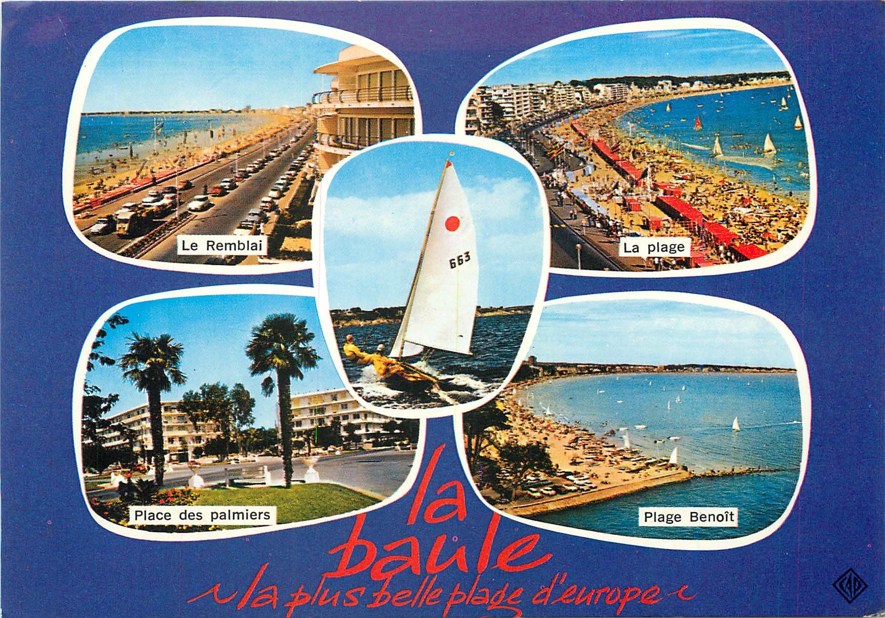 La Baule — vue panoramique des plages et lieux — éditeur Elnacap