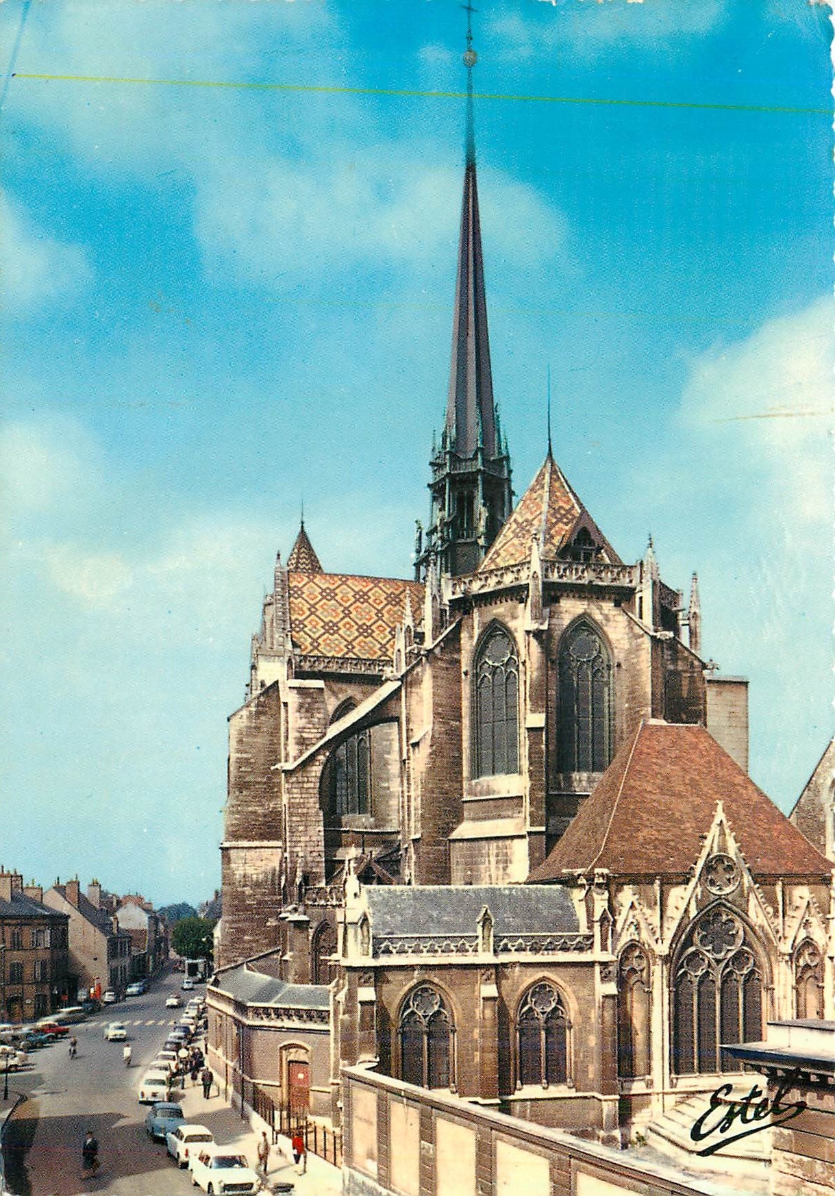 CPM Dijon Le Chevet de la Cathedrale Saint Benigne 