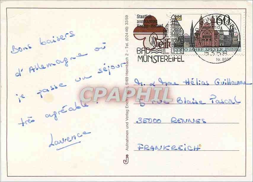CPM Bad Munstereifel  — Rückseite