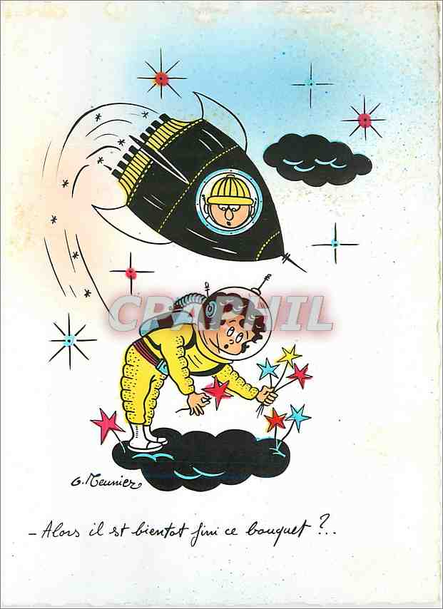 CPM Les Pusees Par Meunier 