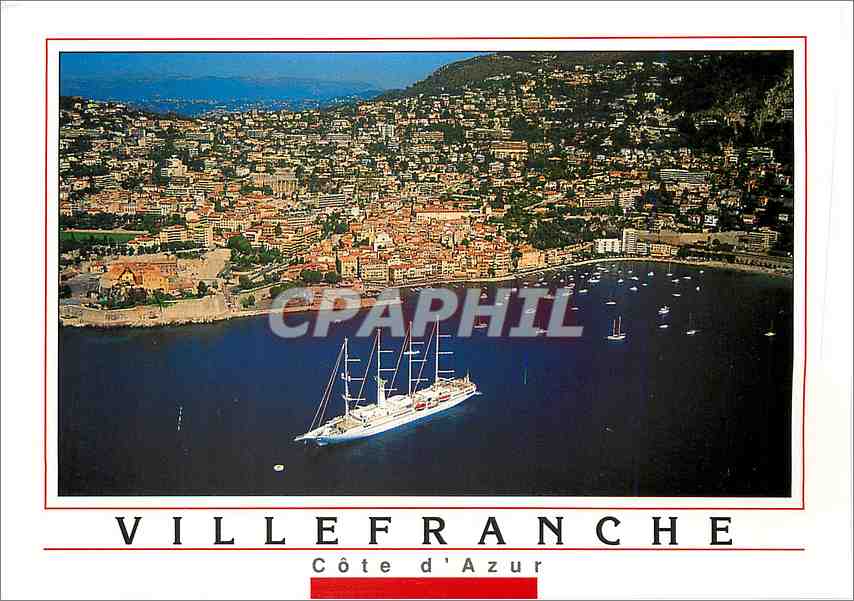 Villefranche-sur-Mer — vue aérienne — CPAPHIL