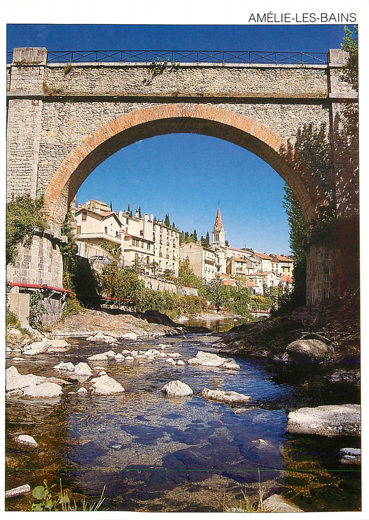 CPM Amelie les Bains PO Passerelle sur le Mondony 