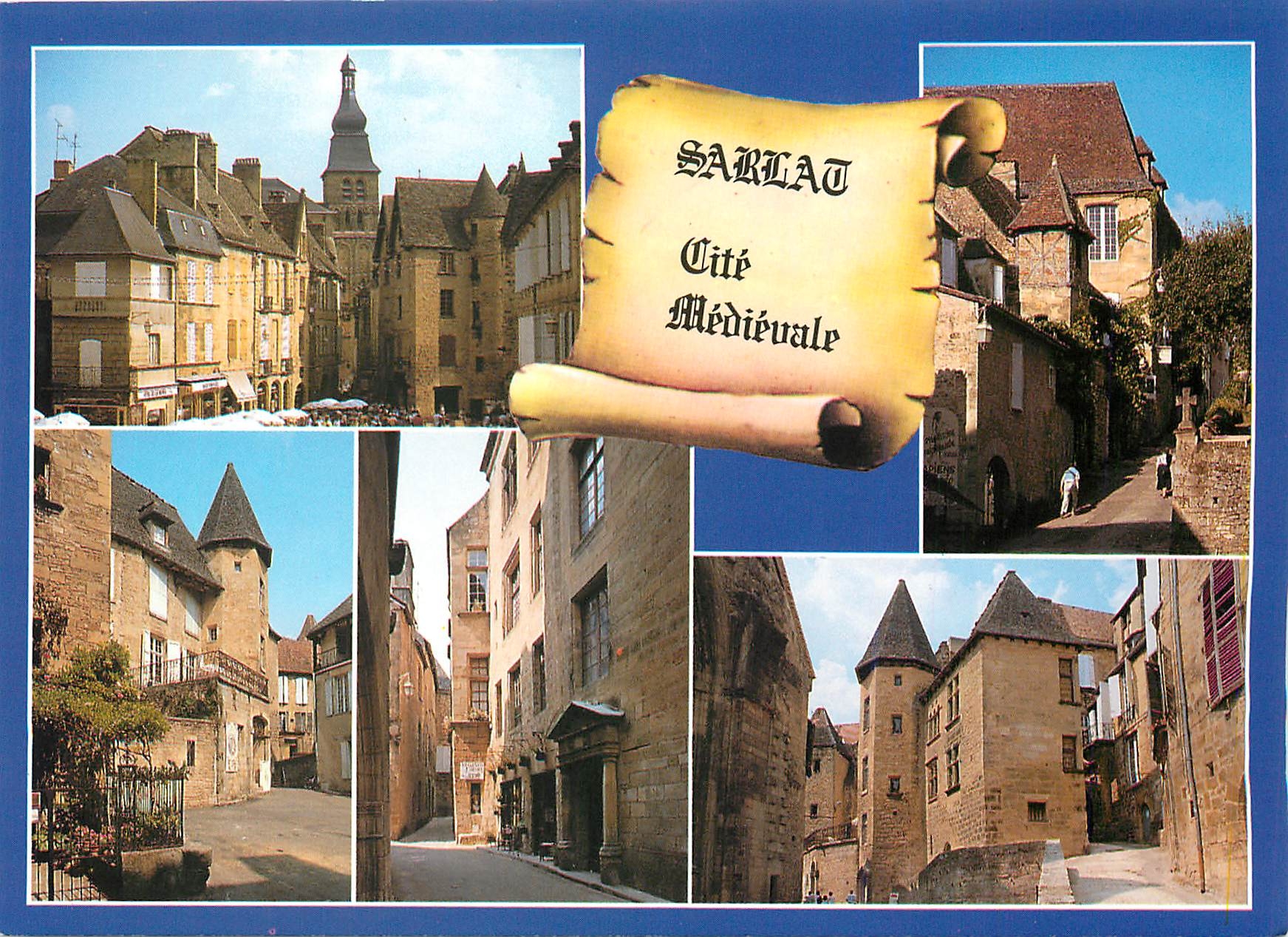 CPM Sarlat Dordogne Dans la cite medievale 