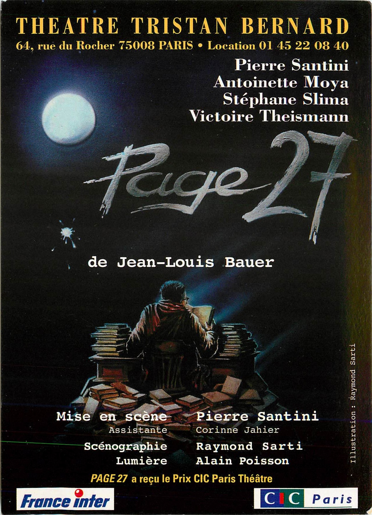 CPM Theatre Tristan Bernard Rue du rocher Paris Page 27 Jean Louis Bauer Pierre Santini