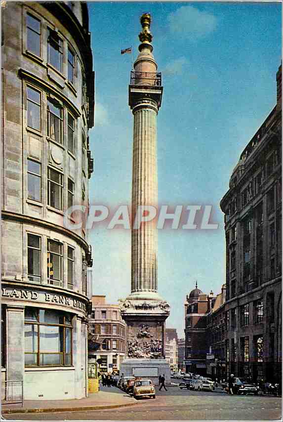 CPM The Monument Wren fine Monument to the Great Fire of London 