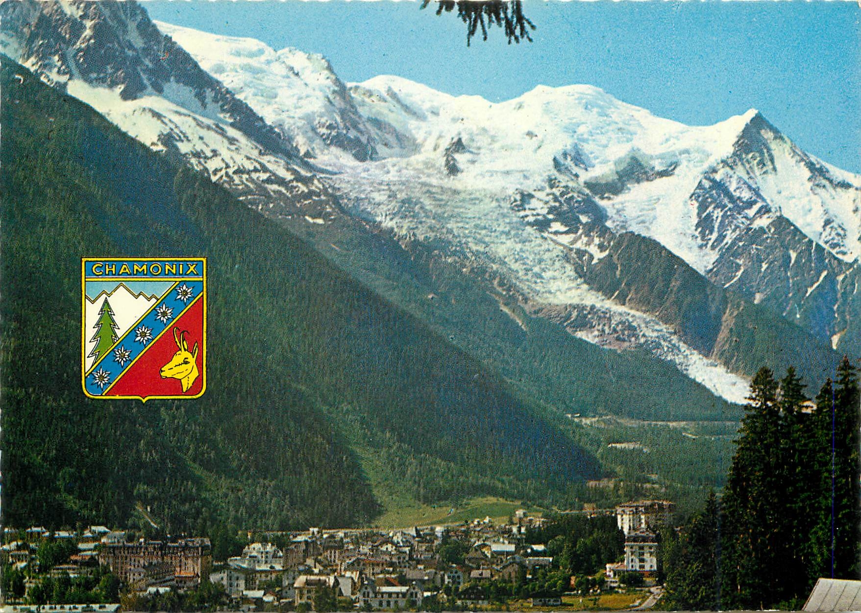 CPM Chamonix Mont Blanc Vue generale Le Mont Blanc 