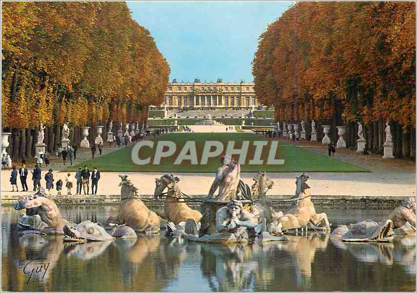 CPM Versailles et ses Merveilles Le Bassin d'Apollon le Tapis Vert 