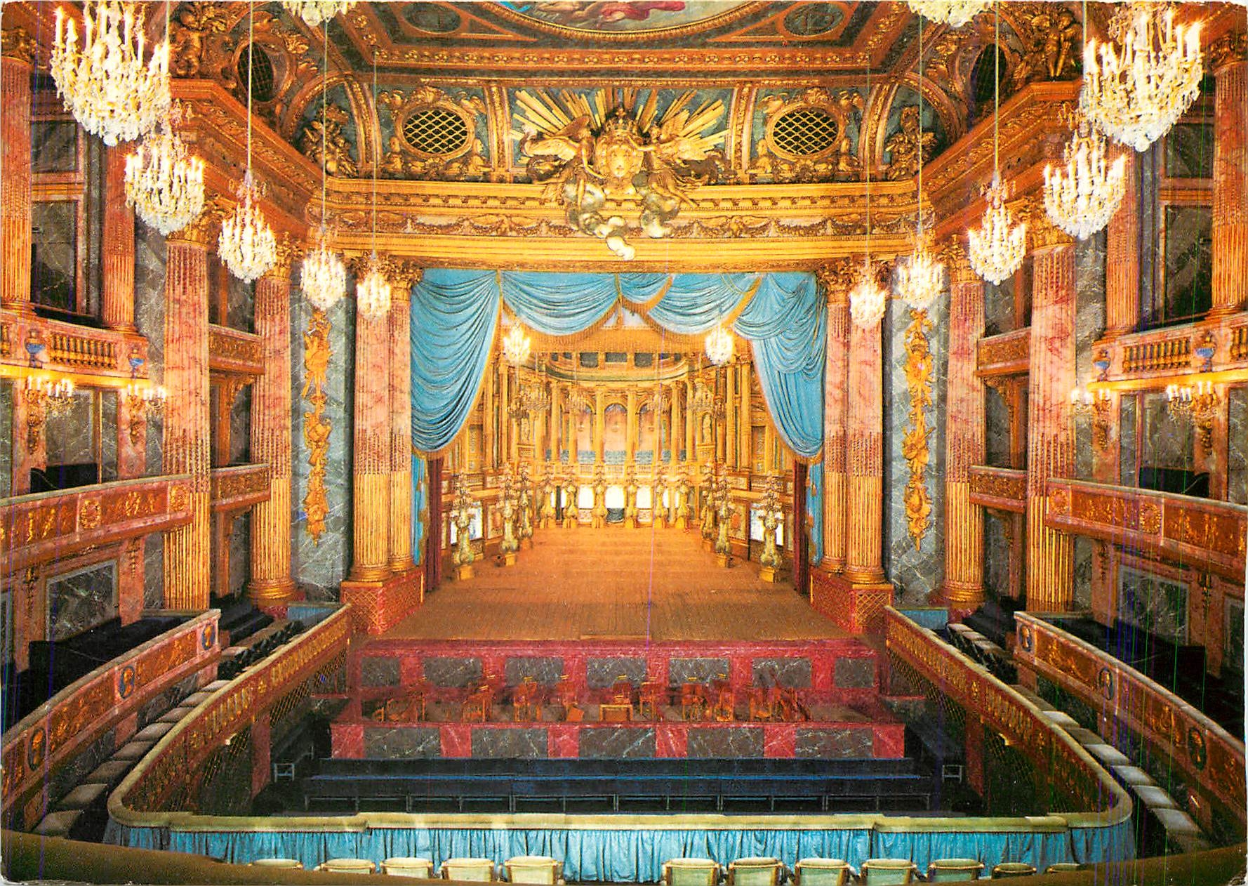 CPM Versailles L'Opera de Louis XV 