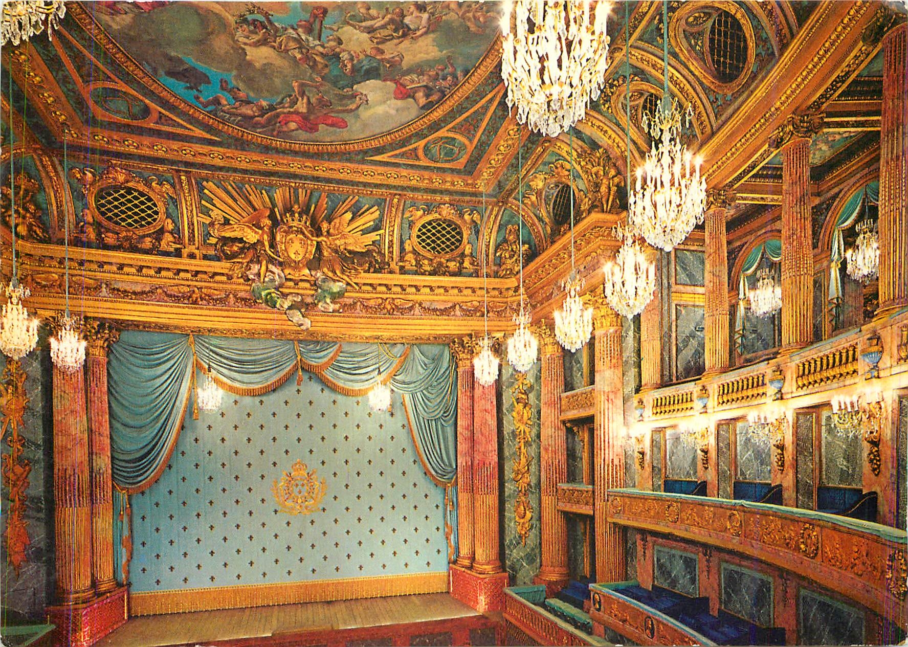 CPM Versailles L'Opera de Louis XV 