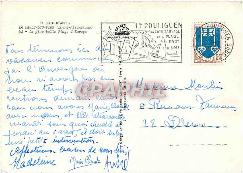 CPM La Baule les Pins  — Rückseite