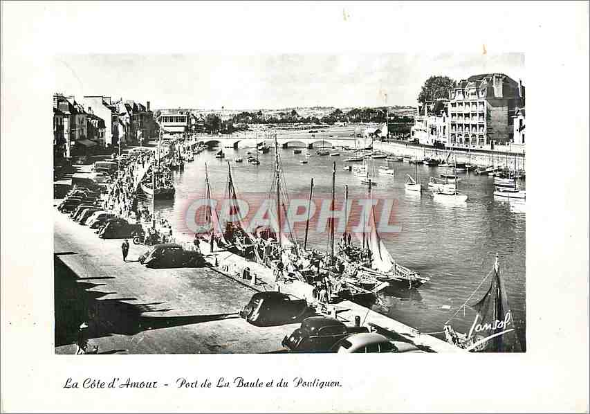 CPM La Cote d'Amour Port de La Baule Bateaux