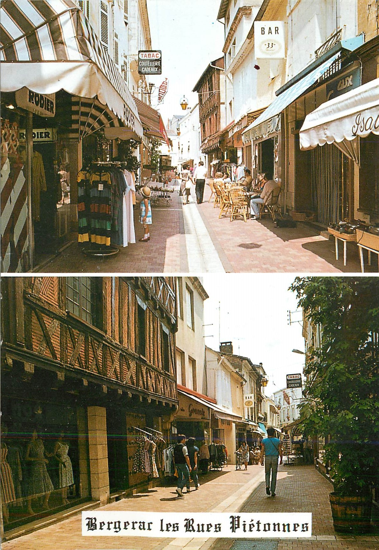 CPM Bergerac Dordogne Rue du Colonel de Chadois 