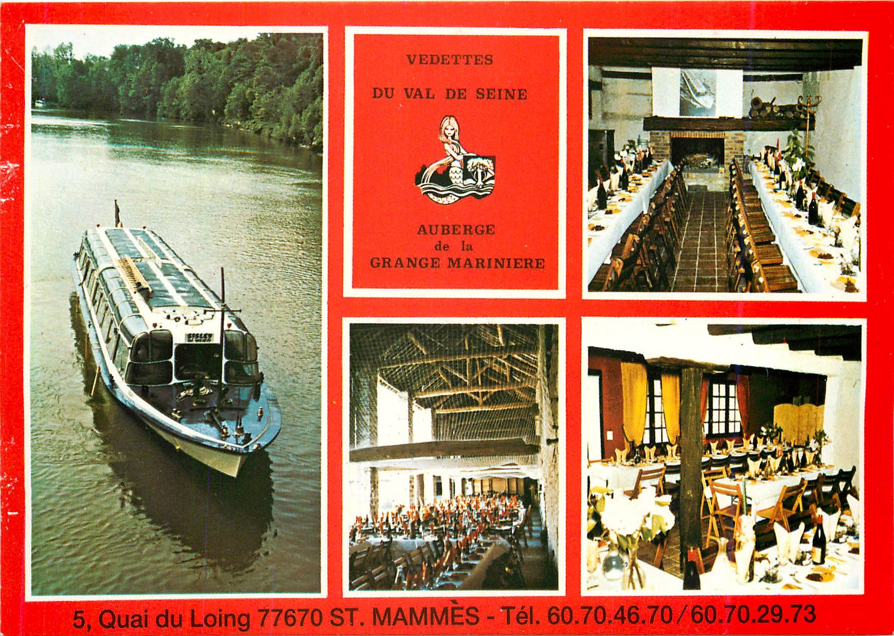 CPM Croisieres Touristiques sur La Seine et l'Yonne Vedettes du Val de Seine Quai du Loing St Mammes