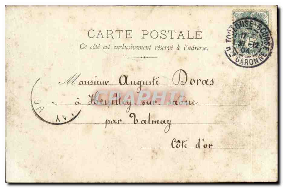 CPA Fantaisie Femme — Verso