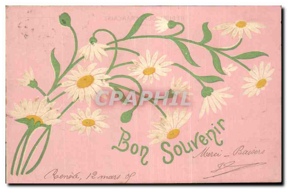 CPA Fantaisie Bon souvenir 