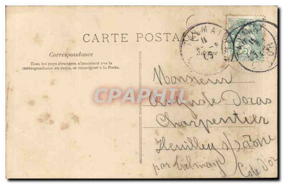 CPA Fantaisie Femme Bonne fete — Rückseite