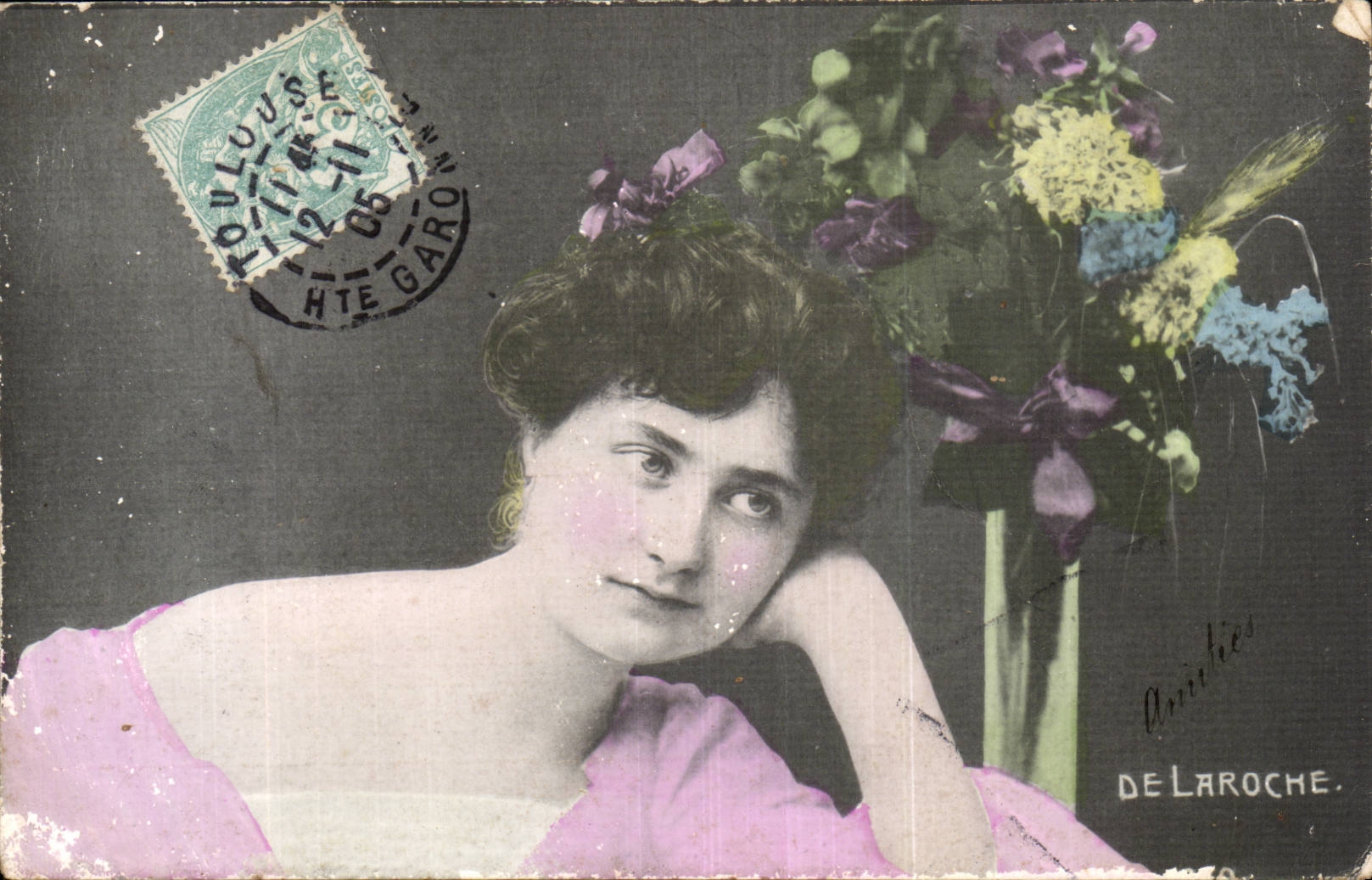CPA Fantaisie Femme DE la Roche
