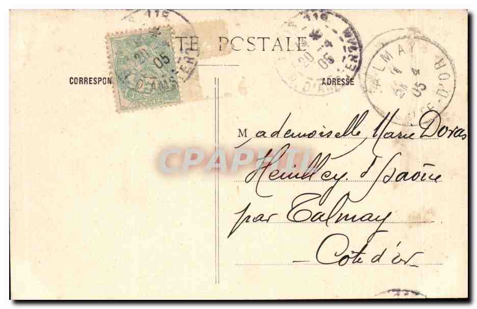 CPA Fantaisie Enfant Joyeuses Paques  — Verso