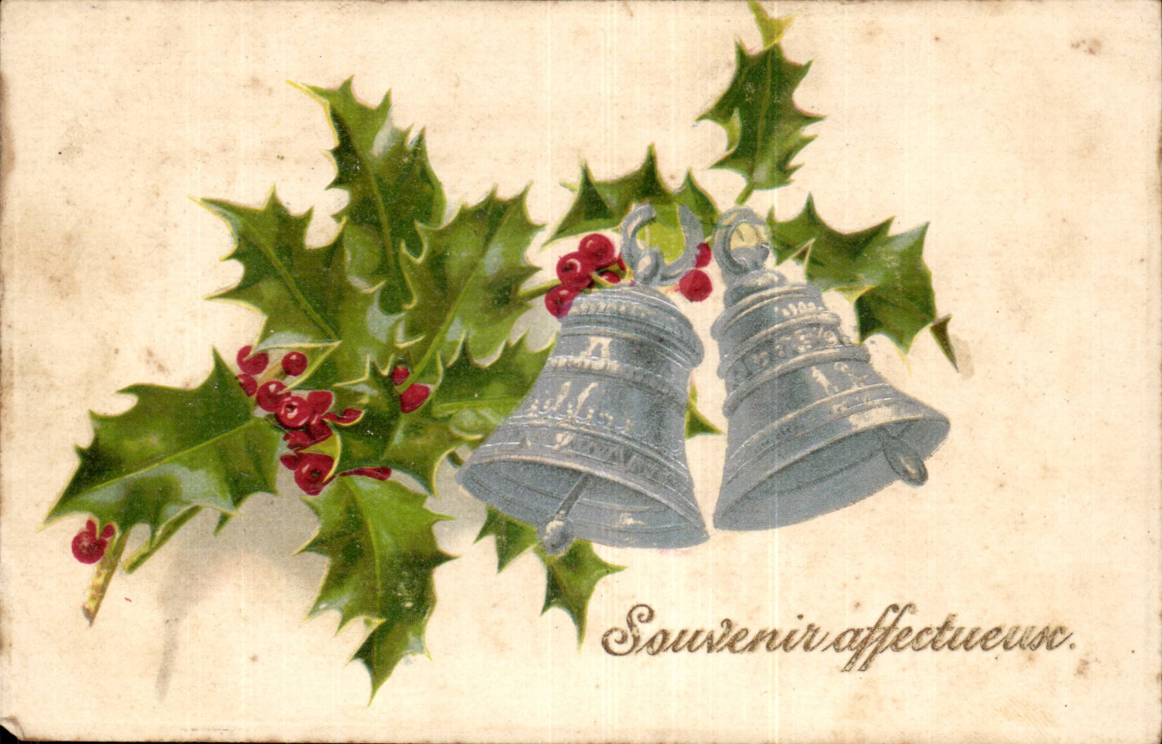 CPA Fantaisie Souvenir Affecteueux Cloches