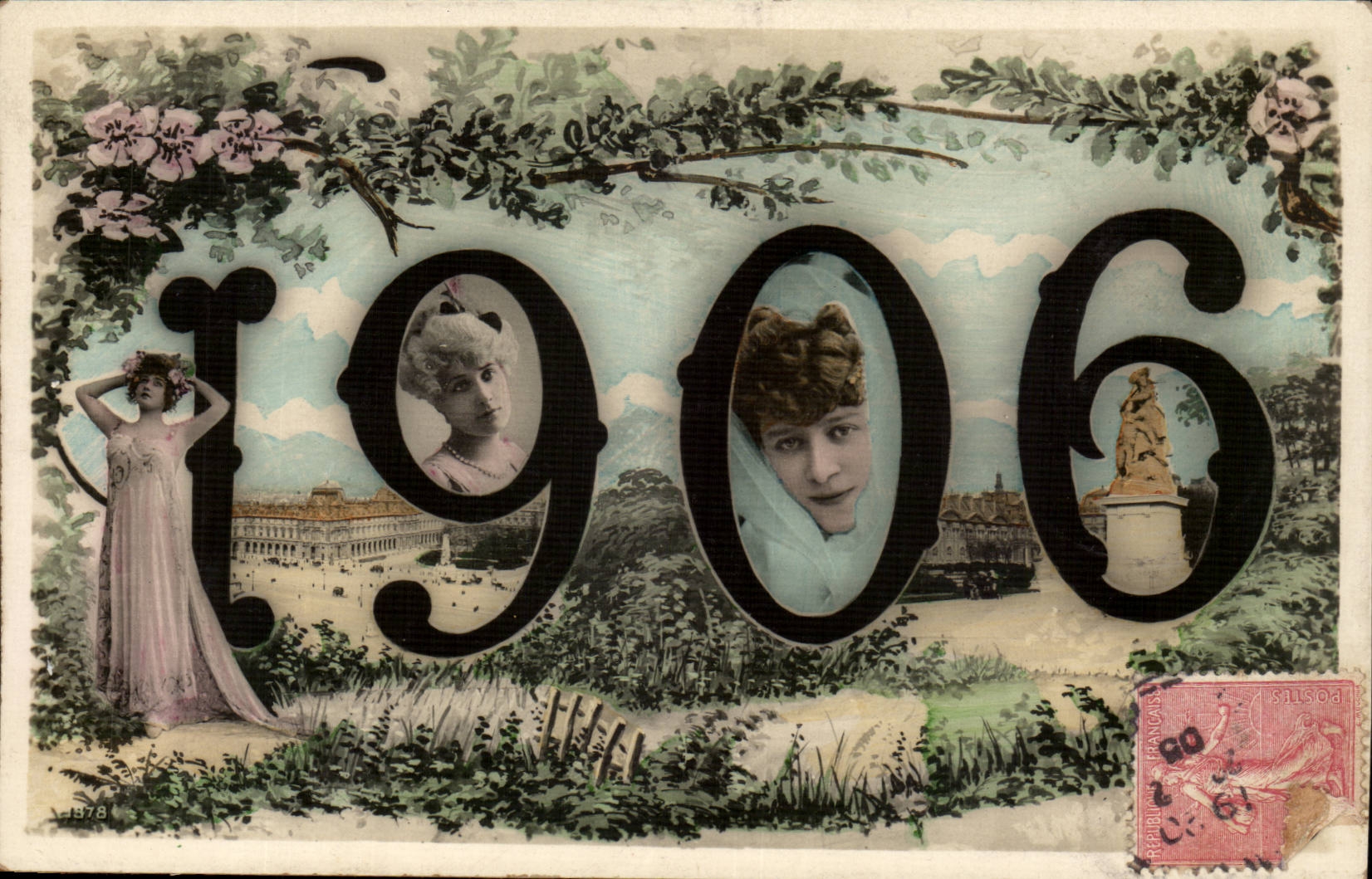 CPA Fantaisie Femme Annee 1906