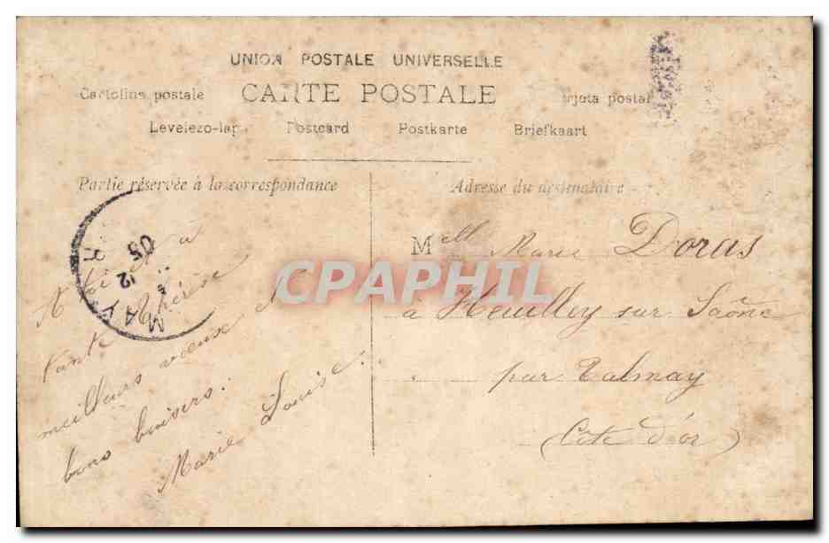 CPA Fantaisie Femme Annee 1906 — Verso