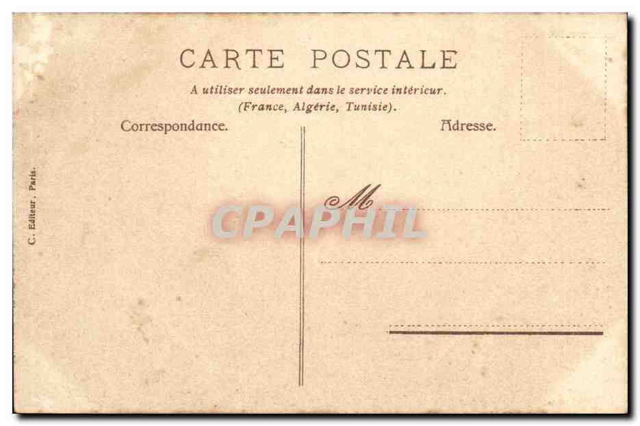 CPA Fantaisie Paysans — Verso