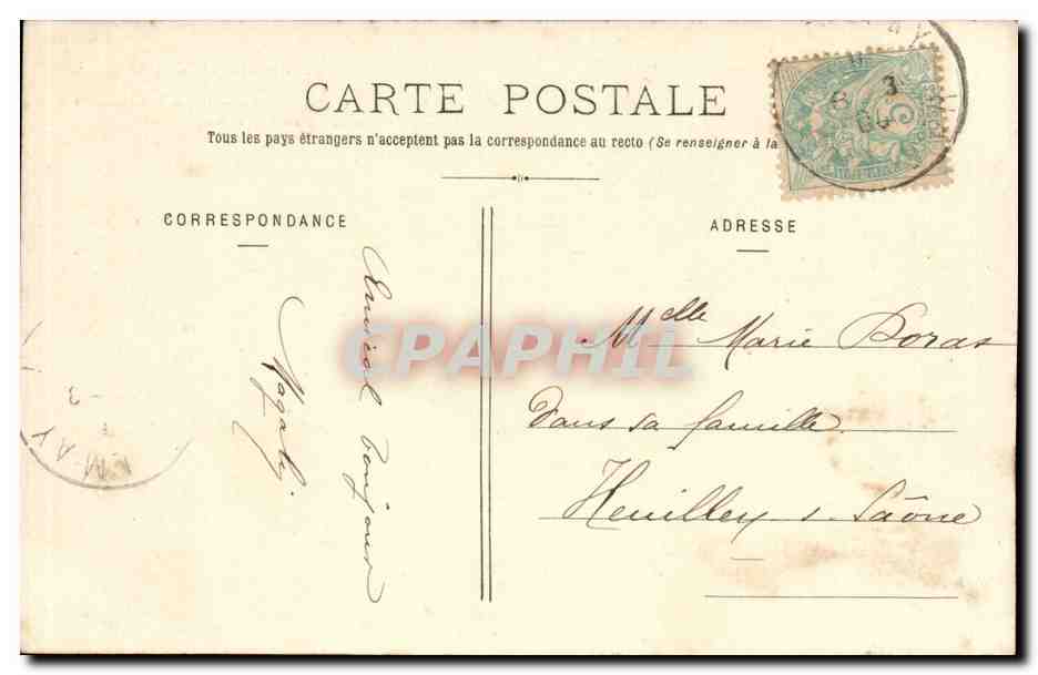 CPA Fantaisie Voisin et voisine Femme — Verso