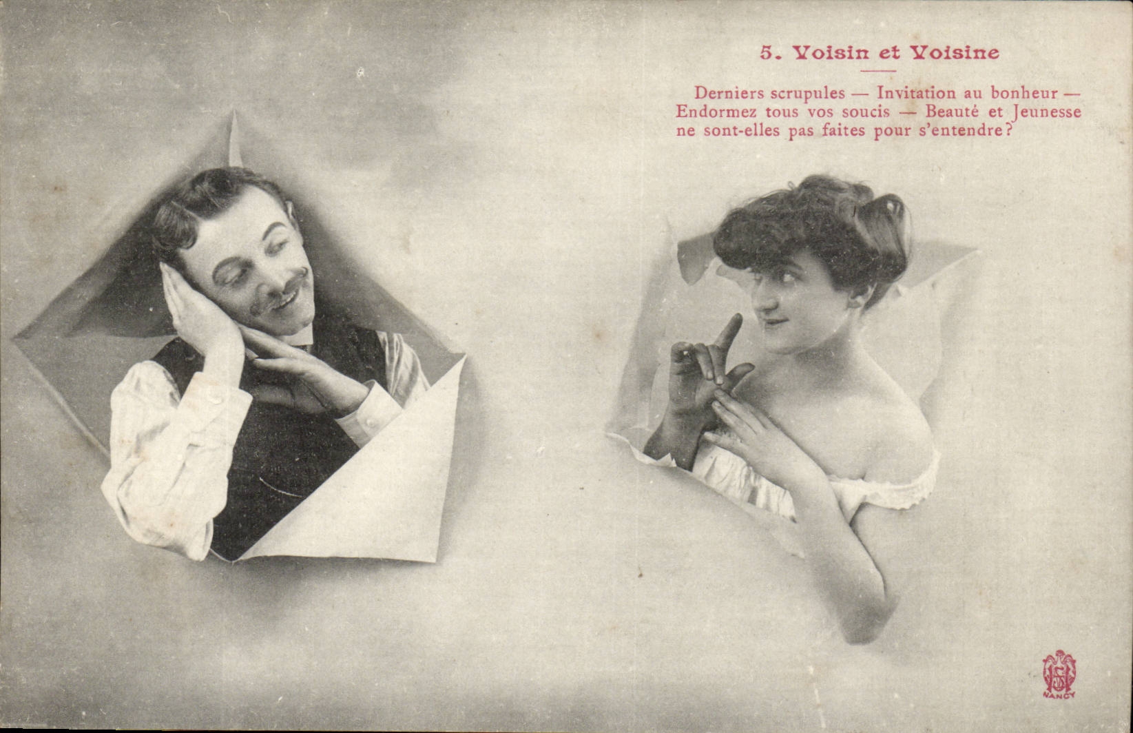 Voisin et Voisine — Derniers scrupules — Invitation au bonheur — Beauté et Jeunesse — éditeur MANDY