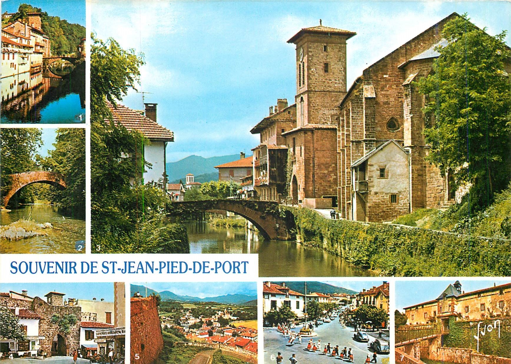 CPM Souvenir de St Jean pied de Port 