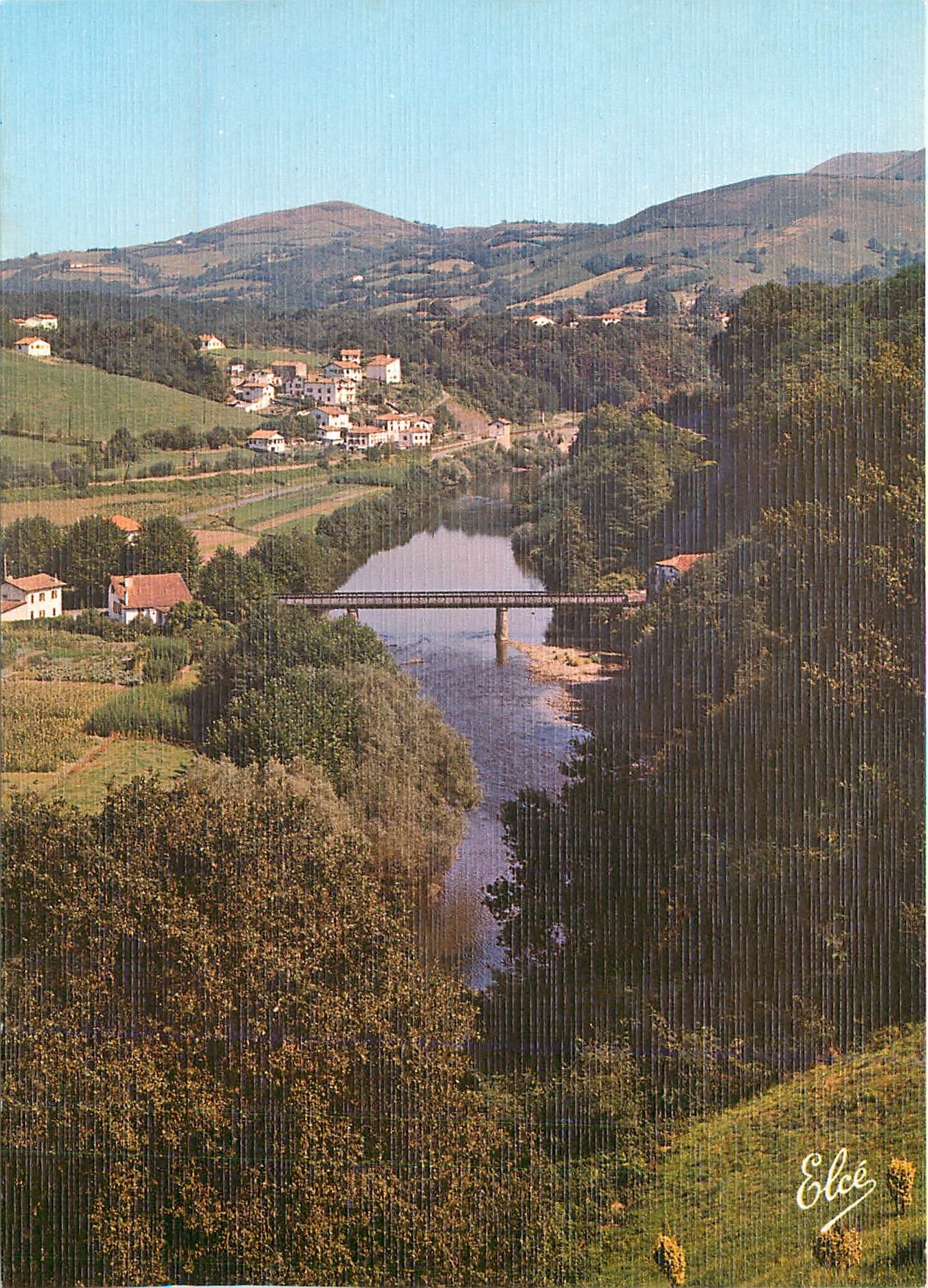 Cambo-les-Bains — Vue générale sur la Nive avec le Pont Routier — Éditeur Elcée, N° 3132
