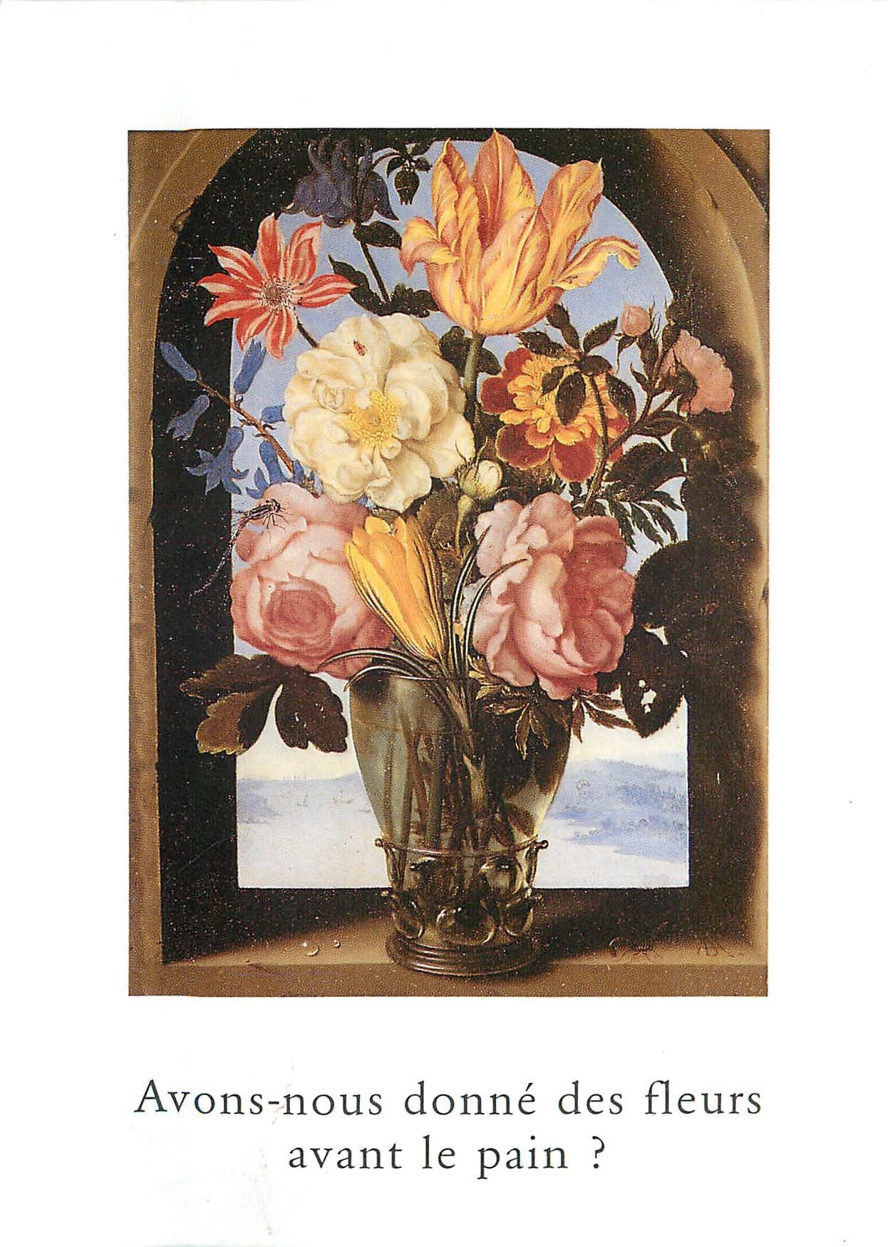 CPM Musee du Louvre Ambrosio Bosschaert