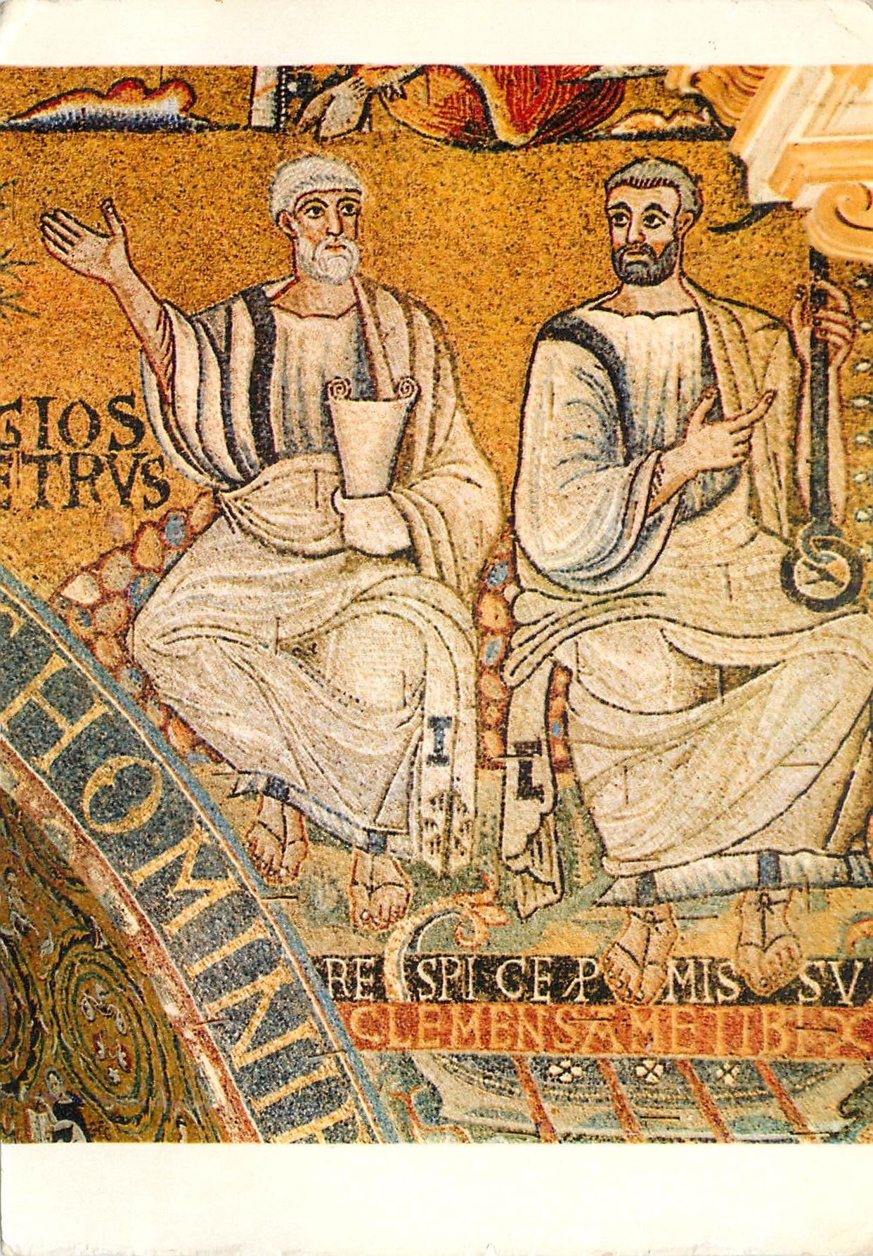 CPM Roma Basilique de St Clement Mosaique de l'Absdie 