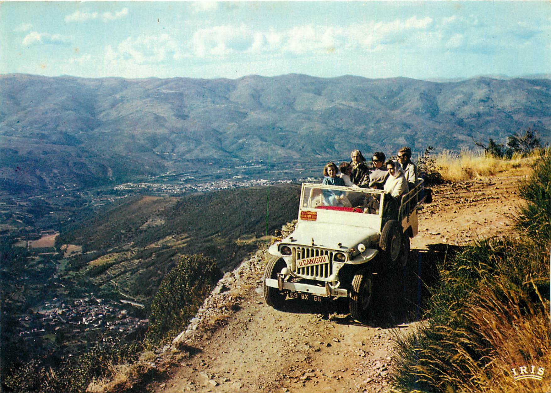 CPM L'Ascension du Canigou en Jeep Au fond la plaine de Prades 