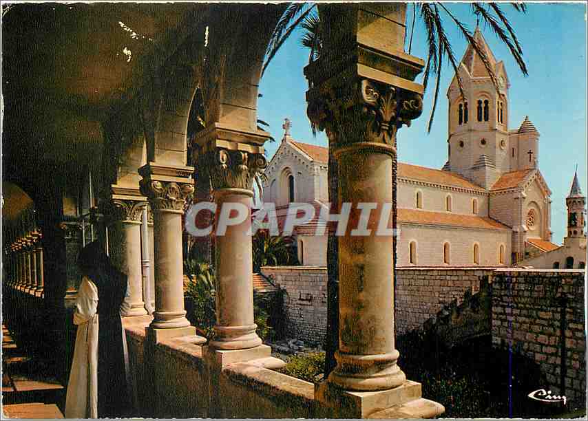 CPM Abbaye de ND de Lerins Ile Saint Honorat Cannes Le Nouveau Cloitre 