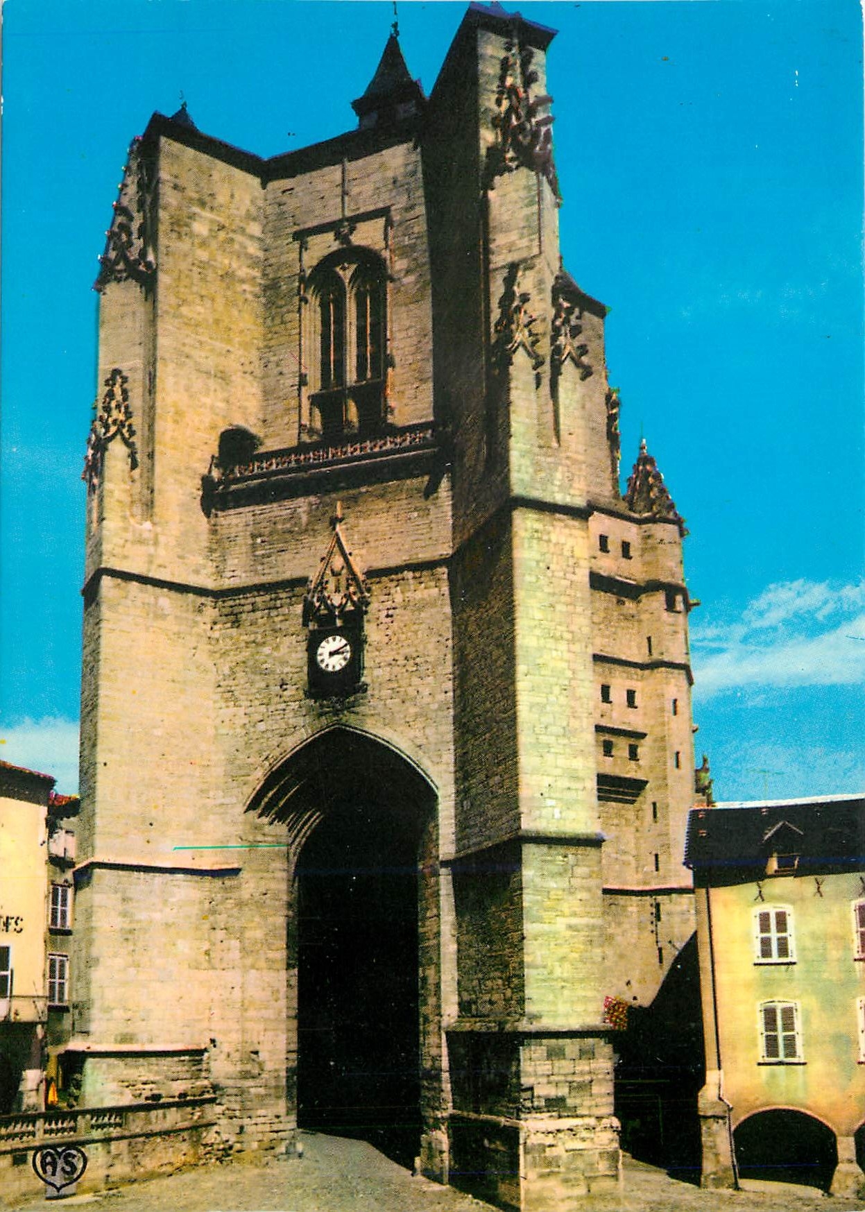 CPM Villefranche de Rouergue Aveyron La Collegiale Clocher Notre Dame 