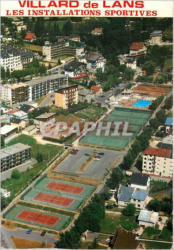 CPM Villard de Lans Les Installations Sportives Tennis Piscine